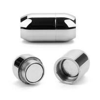 stiprus magnetas 3/4/5/6/8mm nerūdijančio plieno magnetiniai užsegimai odinio laido apyrankės jungtys galiniai dangteliai papuošalų gamybai 3mm sidabras