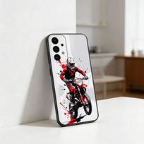 M-Motorcycle Boy phone Case For Samsung S25,24,21,22,23,30,Ultra,20,Plus,Fe,Lite,Note Soft Black Cover Samsung S24