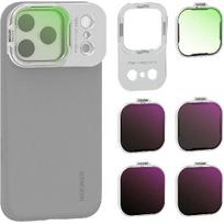 NEEWER ND Filter Set Only for PA134 Phone Case For iPhone 17 Pro Max, Neutral Density ND8/16/32/64 + Black Diffusion 1/4 Filter FL-I SERIES D