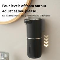 USB Rechargeable Automatic Soap Dispenser, 380ml Touchless Sensor Foaming for Kitchen Bathroom, 4-Level Adjustable juoda