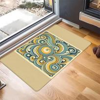 Retro Radio Operator Doormat Anti-Slip Kitchen Bath Mat Living Room Door Floor Entrance Carpet Rugs 40cm x 60cm