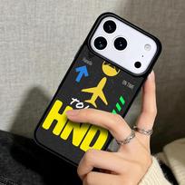 Capa Case for iPhone 17 Air 16 Pro Max 15 Plus 11 13 Mini 14 12 Back Phone Cover Funny Airport Code iPhone 14 Pro