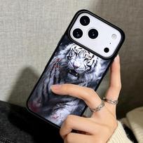 Capa Case for iPhone 17 Air 16 Pro Max 15 Plus 11 13 Mini 14 12 Back Phone Cover Tiger Sketch Art iPhone17 Pro Max