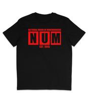 NUM  National Union Of Mineworkers  Organic TShirt  Miners#039; Strike Unisex T-Shirt S įvairiaspalvis