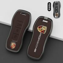Cinko Lydinio Odinis Automobilio Raktų Dėklas Dangtelis Apsauginis Korpusas Porsche Panamera Cayenne 971 911 9YA Macan Boxster 3 Mygtukų Nuotolinio Valdymo Pulteliui