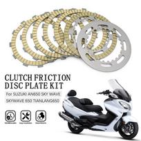 For SUZUKI AN650 AN 650 SKY WAVE / SKYWAVE 650 Motorcycle Accessories Clutch Friction Disc Plate Kit