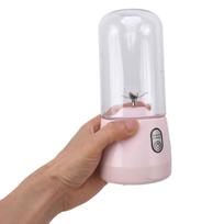 Portable Blender USB Rechargeable 6 Blades   Juicer Cup Fruit Squeezer for Travel Sports Kitchen 410ml