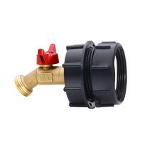 Portable Tank Adapter 60 Wire 1000l Bucket Ibc Ton Bucket Fittings X 6 Brass Faucet Butterfly Brushed Brass Kitchen Faucet Set sidabras