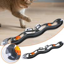 Cat Window Mount Toy With Suction Cup Toy Teaser For Indoor Play And Exercise Interactive Cat Toy Fun Game Dog Tug Of War Large (Black,One Size) juoda