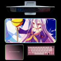 N-No G-Game N-No L-Life Mouse Pad RGB Gaming Mousepad LED Large Games Mouse pads XXL Keyboard Pad Luminous Desk Mat Backlit RGB600x300x3mm