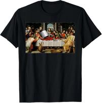 Paskutinė vakarienė Vėžiai Krikščionis Jėzus Leonardo da Vinci Marškinėliai S