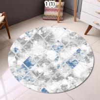 Retro Persijos apvalūs kilimai miegamajam, darbo kambariui, kėdei, svetainės dekoravimui, dideli kilimai, neslystantis prieangio kilimėlis, skalbiamas Diameter 80cm