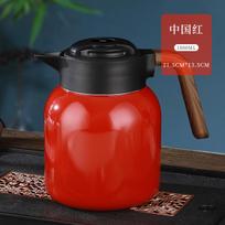 1.2/1.5/1.8L New China-Chic Braised Teapot Intelligent Temperature Display 316 Stainless Steel Bottle Home Teapot Insulation Pot 1200ml raudona