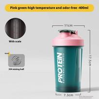 Gianxi Shaking Cup Fitness Sports Water Cup Protein Powder Shaking Cup Milk Shake Brewing Mixing Cup Male Female Cup 400-600ml