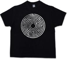 CIRCLE MAZE Kids Boys kids boys T-Shirt Spiral Maze Mystic Hypnotic Mysticism 110