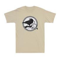 Viking Crow Celtic Norse Valhalla Odin Thor Novelty Vintage Men's Cotton T-Shirt XL