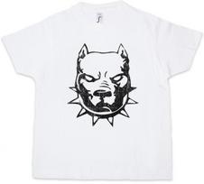 PITBULL Kids Boys kids boys T-Shirt Bad Dog Bullterier Combat Attack Chain Terrier 140
