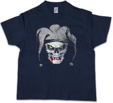 JOKER SKULL I Kids Boys kids boys T-Shirt Dead Tattoo Art Rockabilly Skeleton Roses 110