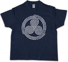 TRISKELION SYMBOL II Kinder Jungen kids boys T-Shirt Nordic Celtic Germans Knot Vikings 110