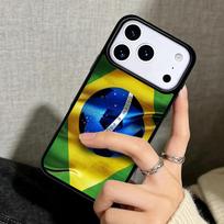 Capa Case for iPhone 17 Air 16 Pro Max 15 Plus 11 13 Mini 14 12 Back Phone Cover Brazil Brazilian Football iPhone 16