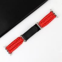 Strap For Apple Watch Band Ultra 49mm 9 8 7 45mm 41mm Outdoor Sport Watchband iWatch Series SE 6 5 4 3 44mm 42mm 40mm Nylon Rope 38mm 40mm 41mm raudona