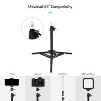 Video Light Stand 50cm 2-Section Tripod with   1Celsius4 Inch Interface for Video LED Light Phone Holder Camera, in