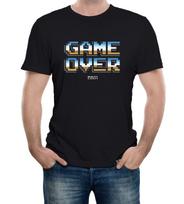 Mens Game Over Retro 80's T-Shirt Mens Womens Tees Top Classic Gaming 8 Bit Arcade Pixel Retro Cool 4XL