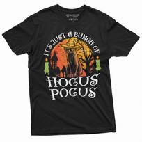 Hocus Pocus Shirt Funny Halloween T-Shirt Mens Womens Tees Top Halloween Party Tee Halloween Cat Tee M
