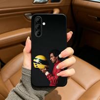 Driver-A-AyrtonS-S-Senna Soft Silicone phone Case for Samsung Galaxy A73/A71/A72/A70/A53/A52/A51 - Black Samsung a40