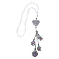 Partuto 1pc Artificial Crystal Heart War Drop Car Rear View Mirror Pendant Accessories Car Hanging Ornament Multicolor