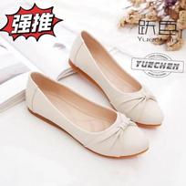 Real soft leather women's shoes work soft-soled shoes super soft flat-soled single shoes beef tendon soft-soled mother shoes Doudou shoes are availab 35