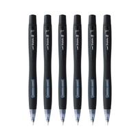 uni-ball Shalaku 0.7mm  Mechanical Pencil Pack Of 6 Black Body Side Click For School Office Writing
