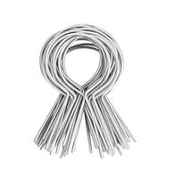 Pack of 100 Multipurpose Chain Link Fence Tie 11 Gauge Sturdy Metal for High Performances Farm and Garden Security