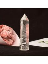 Natural Crystal Hexagon: White, Rose Quartz, Amethyst, Moonstone, Tiger Eye, Citrine, Fire Stone 4-5cm