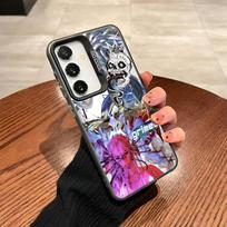 Grimes Art Angels Phone Case For Samsung Galaxy S25 S24 S23 S22 S21 S20 Note20 Ultra Plus Fe colored silver Cover Galaxy S25