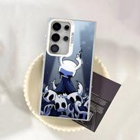 Game The H-Hollow K-Knight Phone Case For Samsung S25 S24 S23 FE S22 S21 S20 Plus Note20 Ultra Silver White Bumper Case Samsung S25 Ultra
