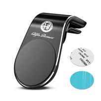 Magnetic Car Phone Holder Air Vent Clip Mount GPS Holder Car Stickers For Alfa Romeo Giulia Giulietta Tonale MITO Stelvio Brera