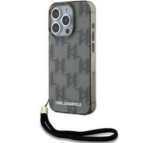 Etui Karl Lagerfeld Iml Mono Kl Pattern & Cord Do Iphone 15 Pro Max, Czarne