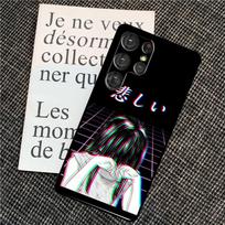 Sad Girl Japanese Anime Case For Samsung Galaxy S26 S24 S25 Ultra S20 S21 S22 S23 Ultra S10 Plus S25 FE Back Cover Galaxy S10