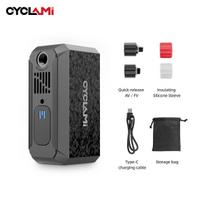 CYCLAMI AM6 Mini Bike Air Pump 130PSI Portable Electric Quick Inflation Inflator Type-C Charging For MTB Road Bicycle Tire FV AV AM6 mini pump