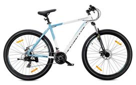 Rower Górski Mtb 29 Cali Kenda Shimano Aluminium Lekki 21 Biegów Amortyzator Hamulce Tarczowe Rama L 21 Cali Tatra Bikes Overland Biały Niebieski