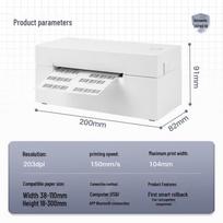 Deli DL-770DW Bluetooth Thermal Label Printer CN plug (adapter included)