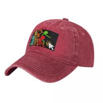 Five Stick Figures Alan Becker Gaming Baseball Caps Snapback Denim Hats Adjustable Casquette Streetwear Baseball Cowboy Hat One Size