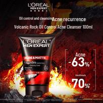 L'Oréal Men's Volcanic Rock Oil Control Cleanser 100ml
