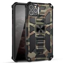 New for IPhone 11 12 13 14 15 16 PLUS 17 Pro MAX 17Air Hybrid Armor Military Grade Camouflage Built-in Kickstand Case For iPhone 14 or13 armijos žalia spalva