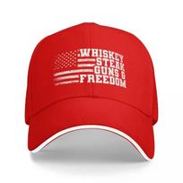 Guns Not Money  Whishkey Steak Guns n Freedom Baseball Cap Golf Hat Unisex designer cap Golf Women Unisexs