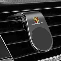 Automobilinis telefono laikiklis Į ventiliacijos angą Magnetinis mobiliojo telefono GPS laikiklis Porsche Cayenne Panamera Macan 911 718 Boxster Cayman 918 Pajun juoda