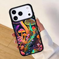 Hippie Mushroom Frog shrooms Mobile Phone Case for IPhone 17 AIR 16pro Max 15 14 13 12 11 Bumper Cover iPhone 12 mini