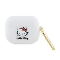 Hello Kitty Silicone 3D Kitty Head - Etui Airpods Pro (Biały)