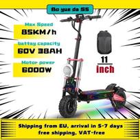 2026NEW BOYUEDA S5 Electric Scooter 6000W Motor 60V38AH Battery 120KM Range 90KM/H Speed NFC Smart App RGB lights  Scooters Battery 120KM Range